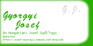 gyorgyi josef business card
